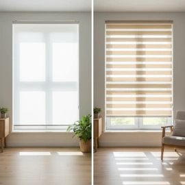 مقایسه پرده شید و زبرا