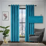 پرده مخمل کالیفرنیا آبی