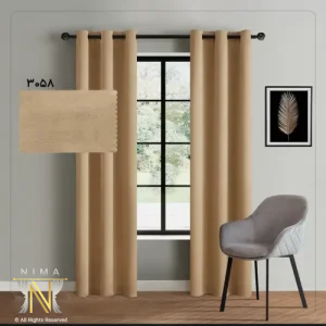 پرده هازان کرم روشن