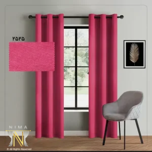 پرده هازان صورتی پاستیلی