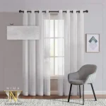 پرده حریر سفید