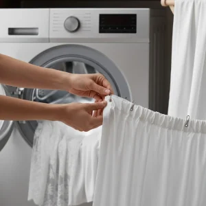 شستن پرده با ماشین لباسشویی
