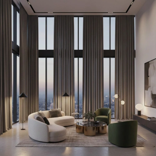 پرده مناسب سقف های بلند