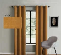 پرده هازان قهوه‌ای کد B3038
