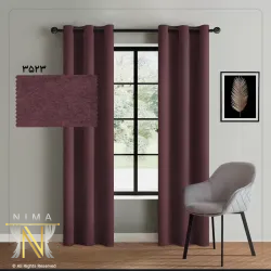 پرده هازان بنفش بادمجونی