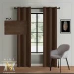 پرده هازان قهوه ای سوخته