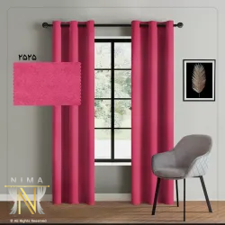 پرده هازان صورتی پاستیلی