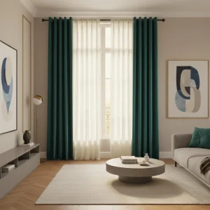 تفاوت پرده پانچی با پرده چین دار