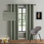 پرده هازان طوسی کم رنگ