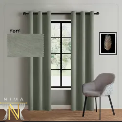 پرده هازان طوسی کم رنگ